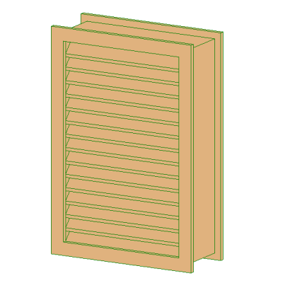 Louvers with Trim