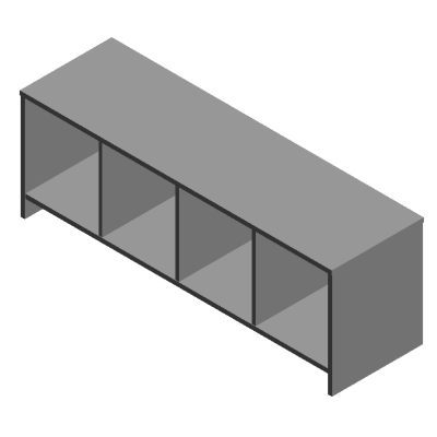 09-VP ST Hutch for desk-support credenza unit