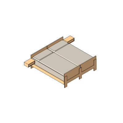 Minimalist Wooden Bed