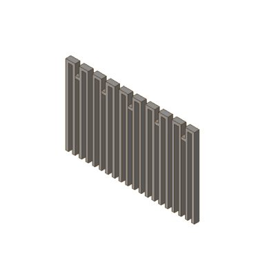 Reinforced concrete prefabricated uni type fence