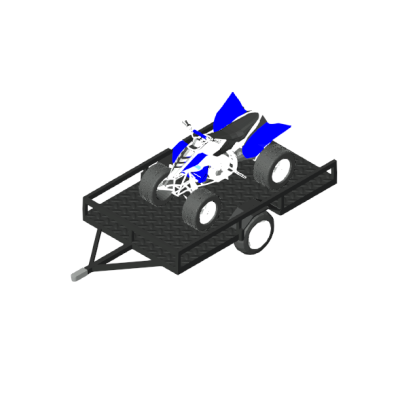 Yamaha on Utility Trailer