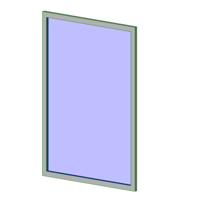 Fixed window with modern robust frame