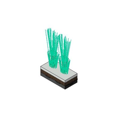 Modern Planter with Greenery
