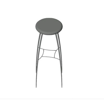 Minimalist Metal Bar Stool