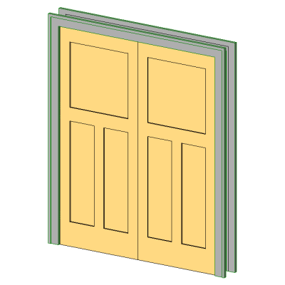 Int-Dbl-3 Panel-Craftsman Casing 1829