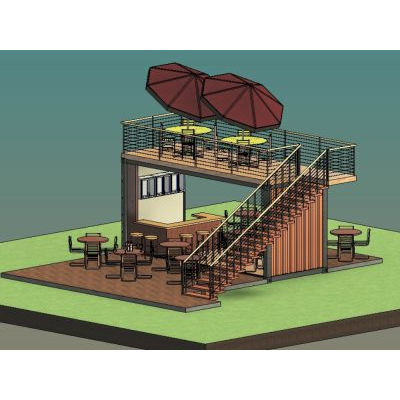 Shipping Container Coffee Bar Design