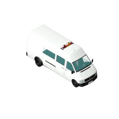 Ford E-Series ambulance modern 3D 3 Volkswagen Ambulance