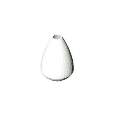 Elegant White Teardrop Vase