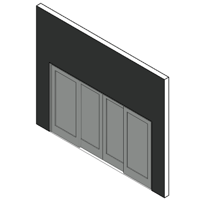 Aluminum Sliding Entrance Door - Double w Break-away Panic
