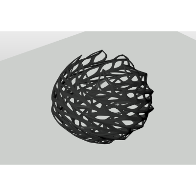 Voronoi mesh decorative bowl sculpture