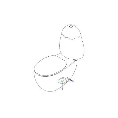 Egg shape toilet