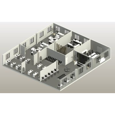 Modular Office Layout Template
