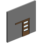 Revit Door Families: Your Free and Parametric Library for 2026 6 Internal Sliding Door - 3 vision panels 12582