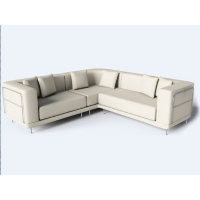 White type l sofa