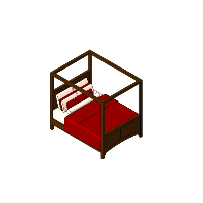 Elegant Four-Poster Bed