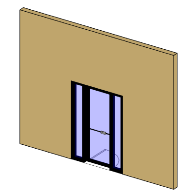 Exterior - Commercial - Storefront Entry w Sidelights