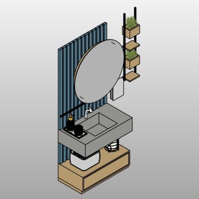 Elegant Bathroom Vanity with Mirror