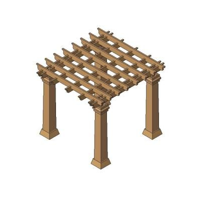 Wooden pergola