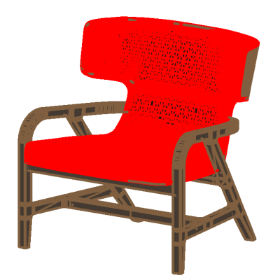 3D Armchair Fulgens Jackson Harder