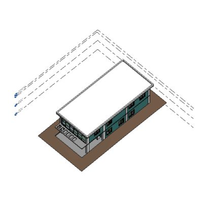 Two-story administrative office