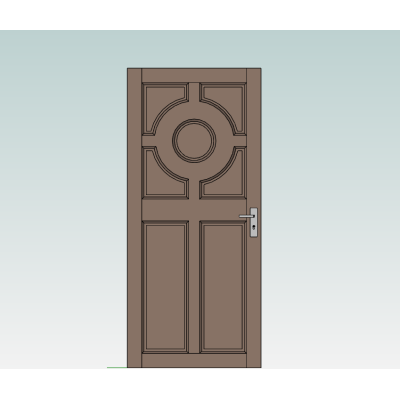 Elegant Round Panel Door