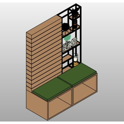 Decorative Bookshelf 03