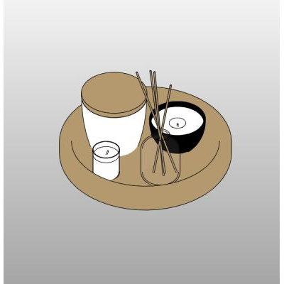 Round Decorative Tray Set