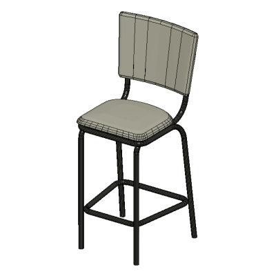 Upholstered Metal Chair