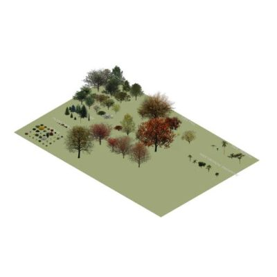 3D Diverse Vegetation