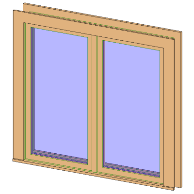 Casement Dbl with Trim