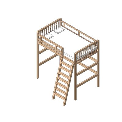 Loft Bed with Ladder