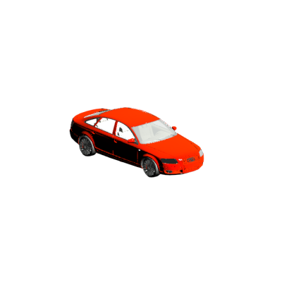 Red  Sedan Car