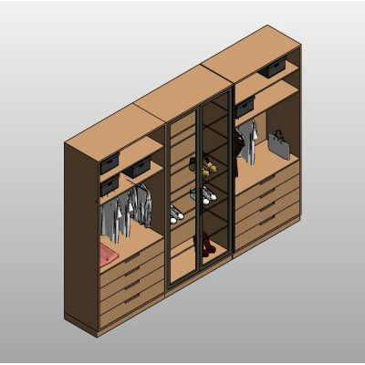 Modern Wardrobe with Shelves