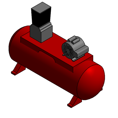 Air compressor of 1672 x 634mm