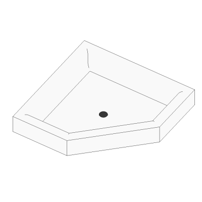 Shower Base-Corner
