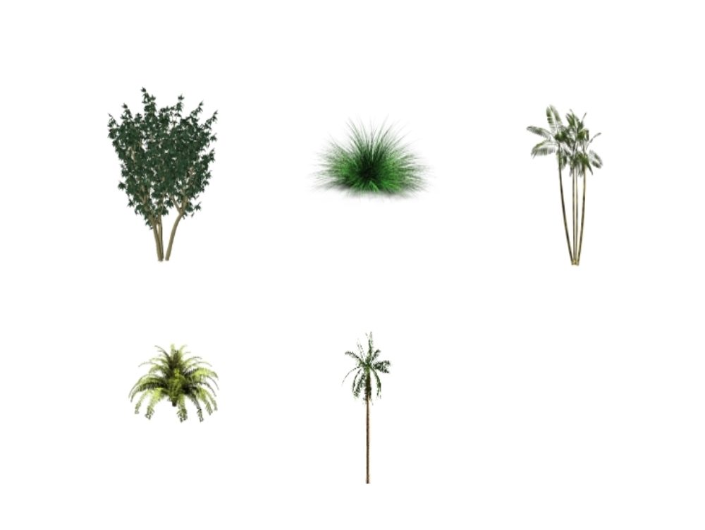Vegetation for different projects in revit