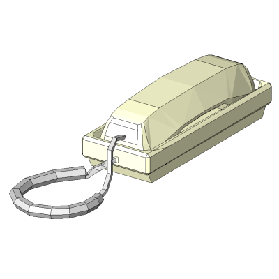 Landline Desk Telephone with Handset
