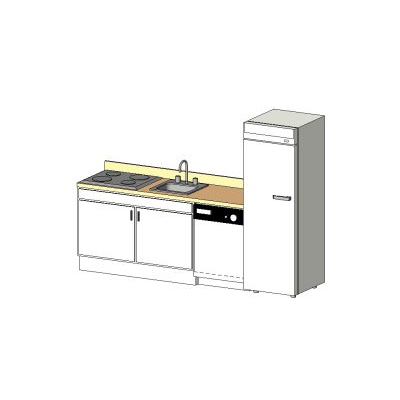 Complete kitchen cabinet