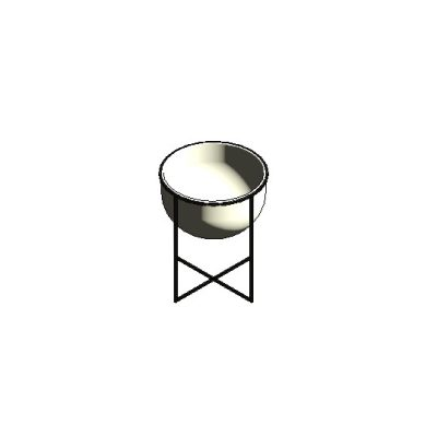 Porcelain and Metal Bowl