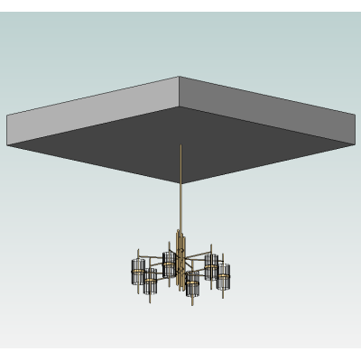 Vintage Multi-Bulb Chandelier
