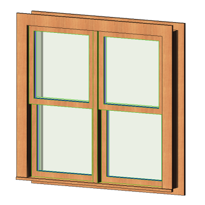 Double Hung-Double w Trim