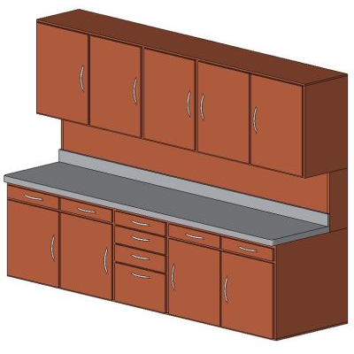 Modular Kitchen Cabinet Set with Countertop