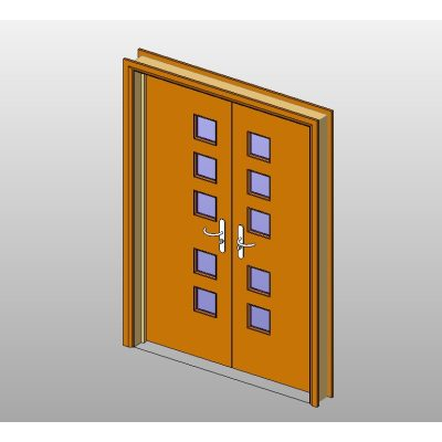 Interior French Doors - Single and Double RE-POSTED 12461 10 Double wooden door with modern glass inserts