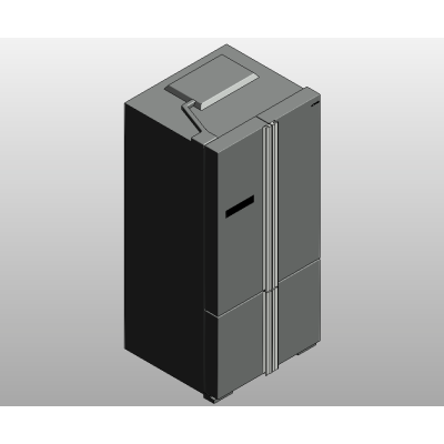 Modern refrigerator with clean lines
