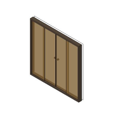 Sliding window with 3 tempered panels