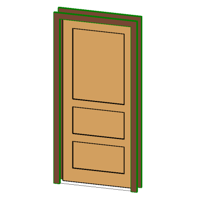 Elegant Single Panel Door