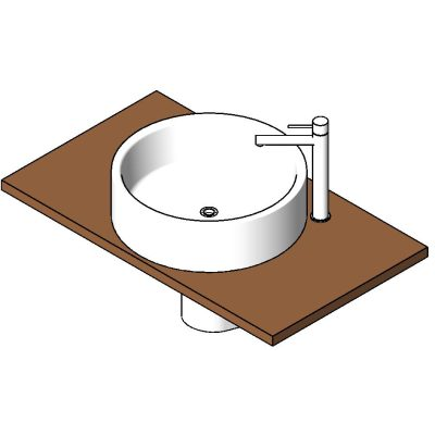 Hanging table with sink