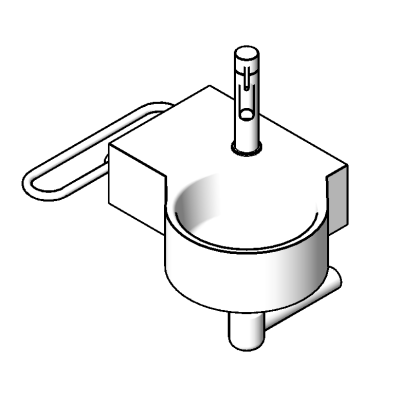Lavabo d angle - Porte serviette