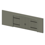 Spanish Garage Dorr  wood 8X9