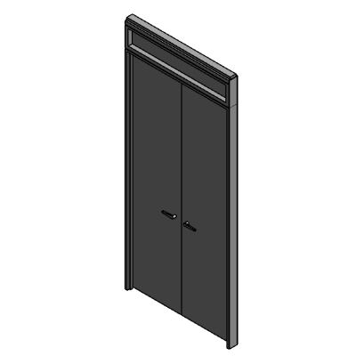 Wall Moveable Haworth Enclose Double Swing Door Solid Transom